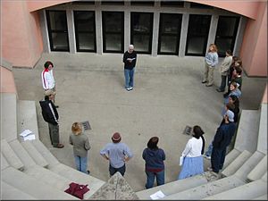 English: A view of the Rome Campus theater fro...